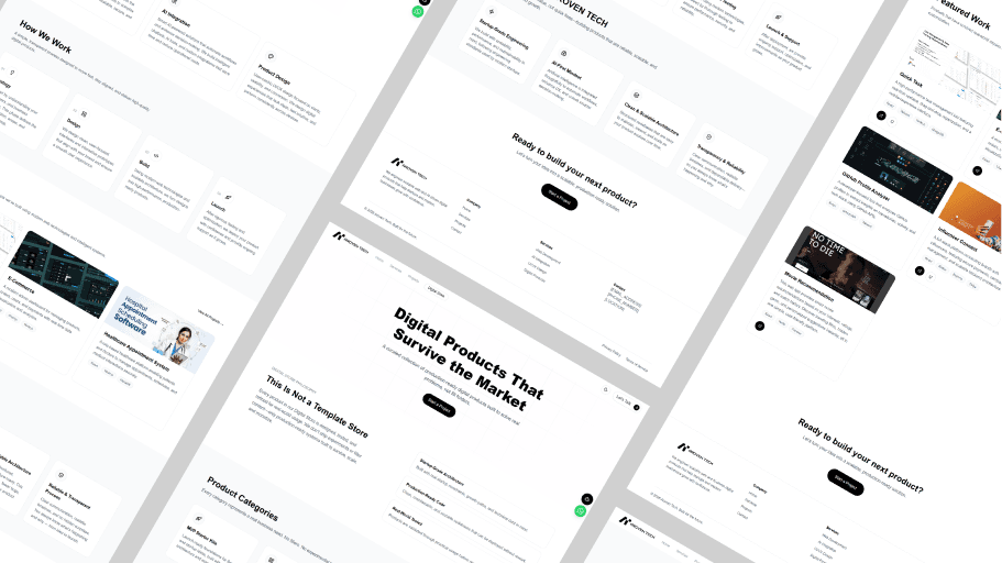 Aroven Tech — Product Website & Admin Platform