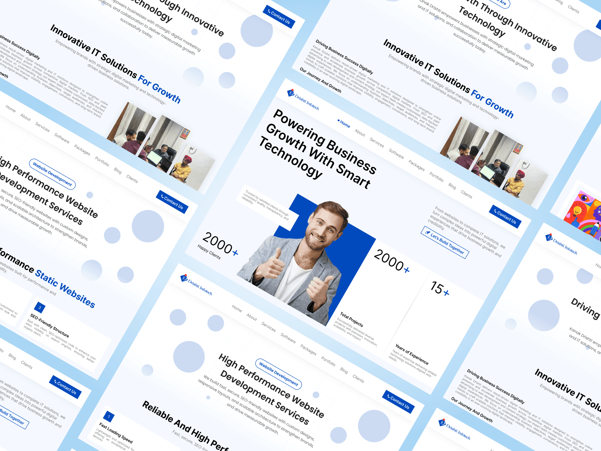Kanak Drishti — IT Website UI Redesign